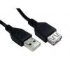 RS PRO Prodlužovací kabel USB Vnitřní, A: USB typu A, 1 m Vnitřní, Černá, B: USB typu A