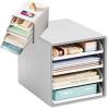 Organizér na dokumenty 4 výsuvné zásuvky, bílý, 29 × 29 × 35 cm Organizér na dokumenty 4 výsuvné zásuvky, bílý, 29 × 29 × 35 cm