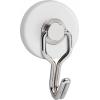 Maul magnet (Ø x v) 35 mm x 53 mm kulatý, s hákem bílá, stříbrná 2 ks 6155702