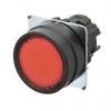 Omron Tlačítkový spínač, řada: A22NZ IP66 SPST Panel Okamžité Osvětlené 22 mm 10mA, barva LED: Červená 30 V dc 24 V ac