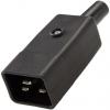RS PRO Konektor IEC C20, orientace těla: Rovný, Kabel Vnější, 250V 16A RS PRO Konektor IEC C20, orientace těla: Rovný, Kabel Vnější, 250V 16A