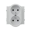 Dvojzásuvka DPM MOXY MOX1029W bílá Dvojzásuvka DPM MOXY MOX1029W bílá