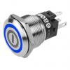 EAO Tlačítkový spínač, řada: 82 IP65, IP67 SPDT Panel Okamžité Osvětlené 19 mm 3A, barva LED: Modrá 240 V dc 240 V ac