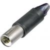 Neutrik NC3FM-C XLR konektor zástrčka, rovná, zásuvka, rovná Pólů: 3 stříbrná 1 ks Neutrik NC3FM-C XLR konektor zástrčka, rovná, zásuvka, rovná Pólů: 3 stříbrná 1 ks