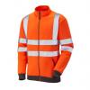 Leo Workwear Oranžová Unisex Reflexní flísová bunda M Leo Workwear Oranžová Unisex Reflexní flísová bunda M