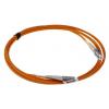 RS PRO Optický kabel 125 μm 3 m Nízko dýmivý bezhalogenový plášť, Oranžová