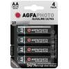 AgfaPhoto Ultra LR6 tužková baterie AA alkalicko-manganová, 1.5 V, 4 ks AgfaPhoto Ultra LR6 tužková baterie AA alkalicko-manganová, 1.5 V, 4 ks