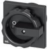 Otočná klika Černá, řada: SENTRON, pro použití s: 3LD3, délka: 66 mm Siemens
