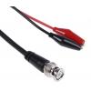 RS PRO Koaxiální kabel s krokodýlovou svorkou, Černá, Červená RS PRO Koaxiální kabel s krokodýlovou svorkou, Černá, Červená