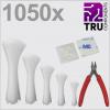 TRU COMPONENTS TC-13377616, T24CA115, stahovací pásky, bílá, odolná vůči UV záření, 1050 ks