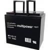 multipower MPL55-12I 146665 olověný akumulátor 12 V 55 Ah olověný se skelným rounem (š x v x h) 226 x 214 x 135 mm šroubované M6 bezúdržbové, nepatrné vybíjení