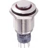 TRU COMPONENTS LAS2GQH-22E/R/12V/N/P, 701982 tlačítko antivandal, 16 mm, 250 V/AC, 3 A, 1 ks