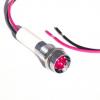 Indikátor Červená, typ žárovky: Zapuštěný indikátor LED s vodičem Vodič CML Innovative Technologies 24V M8, IP67