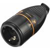 Sygonix SY-5597566 zásuvka plast Zajistitelný 250 V/AC černá, oranžová Sygonix SY-5597566 zásuvka plast Zajistitelný 250 V/AC černá, oranžová