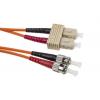 RS PRO Optický kabel 125 μm 1 m Nízko dýmivý bezhalogenový plášť, Oranžová