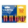 Baterie Varta 4706, AA/R06 B8 5+3 cena za balení 8 ks Baterie Varta 4706, AA/R06 B8 5+3 cena za balení 8 ks