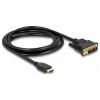 Delock DVI / HDMI kabel DVI-D 18 + 1 pól Zástrčka, Zástrčka HDMI-A 1.5 m černá 85583 třížilový stíněný, pozlacené kontakty DVI kabel Delock DVI / HDMI kabel DVI-D 18 + 1 pól Zástrčka, Zástrčka HDMI-A 1.5 m černá 85583 třížilový stíněný, pozlacené kontakty DVI kabel