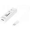 Digitus DA-70243 USB Hub 3 porty USB-A, SD, microSD USB 2.0 480 MBit/s s konektorem USB C, s hliníkovým krytem, s funkcí OTG, se zabudovanou čtečkou SD karet,
