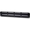 Intellinet 560283 48 portů síťový patch panel 483 mm (19) CAT 3, CAT 4, CAT 5, CAT 5e, CAT 6 2 U černá neosazený