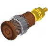 Hirschmann Test & Measurement SEB 2600 G M4 bezpečnostní laboratorní zásuvka zásuvka, vestavná vertikální Ø pin: 4 mm hnědá 1 ks