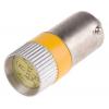 RS PRO Kontrolka barva světla Žlutá, objímka žárovky: BA9 vícečipový, průměr: 10 mm, 28V dc