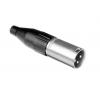 Amphenol Industrial Konektor XLR, barva Stříbrná, Černá, počet kontaktů: 3, orientace těla: Rovný Vnější, pokovení: Amphenol Industrial Konektor XLR, barva Stříbrná, Černá, počet kontaktů: 3, orientace těla: Rovný Vnější, pokovení: