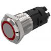 EAO Osvětlené tlačítko, řada: 82 IP65, IP67 SPDT Panel Okamžité Osvětlené 16 mm 3A, barva LED: Červená 12 V dc 12 V ac