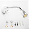 Čtecí LED lampa h_v345t, 12-24 V DC, 3 W, stmívatelná, stříbrná