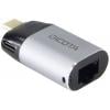 Dicota USB-C® adaptér [1x USB-C® zástrčka - 1x RJ45 zásuvka] DICOTA - Netzwerkadapter - USB-C / Thunderbolt 3 0 mm s nabíjecí zásuvkou