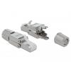 Delock 86477, RJ45 konektor, Konektor RJ45, šedá, 1 ks Delock 86477, RJ45 konektor, Konektor RJ45, šedá, 1 ks