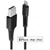 LINDY USB kabel USB 2.0 Apple Lightning konektor, USB-A zástrčka 0.50 m černá 31319