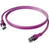 Easylan CPP1OVAVAV0050 RJ45 síťové kabely, propojovací kabely CAT 6A S/FTP 5.00 m fialová dvoužilový stíněný, bez halogenů, samozhášecí 1 ks Easylan CPP1OVAVAV0050 RJ45 síťové kabely, propojovací kabely CAT 6A S/FTP 5.00 m fialová dvoužilový stíněný, bez halogenů, samozhášecí 1 ks