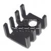 Chladič TO-220 V71101, 17 × 13,5 × 9 mm, černý Chladič TO-220 V71101, 17 × 13,5 × 9 mm, černý