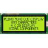 Alfanumerický displej LCD MC42008A6W-SPTLY, řada: MC42008A6W-SPTLY Alfanumerické podsvícení LED Žlutá, Zelená Paralelní