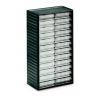 Skladovací jednotka se zásuvkami 24 Šedá Polypropylen Průhledné zásuvky 550 mm x 310mm x 180 mm Treston