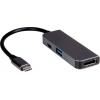 Value notebook, Monitor adaptér [1x USB-C® - 3x HDMI zásuvka, USB 3.2 gen. 1 zásuvka A, USB-C®] 0.12 m
