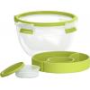 Emsa Clip & Go Svačinový box 1 l plast S víkem, vhodné do myčky transparentní, zelená 518097 Emsa Clip & Go Svačinový box 1 l plast S víkem, vhodné do myčky transparentní, zelená 518097