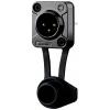 Rean AV RRX3M-Z-012-1 XLR konektor zástrčka, vestavná Pólů: 3 černá 1 ks
