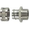 HellermannTyton 166-30306 SC32-FM-M32 hadicová spojka kov 28.10 mm rovná 1 ks