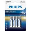 Philips Ultra LR03 mikrotužková baterie AAA alkalicko-manganová 1.5 V 4 ks Philips Ultra LR03 mikrotužková baterie AAA alkalicko-manganová 1.5 V 4 ks