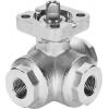Kulový ventil, Nerezová ocel VZBA-3/4"-GGG-63-32L-F0405-V4V4T Se závitem Festo EN ISO 10226-1:5211 Kulový ventil, Nerezová ocel VZBA-3/4"-GGG-63-32L-F0405-V4V4T Se závitem Festo EN ISO 10226-1:5211