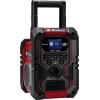 Einhell TE-CR 18 Li 3407995 Akumulátorové rádio, DAB+, FM, Bluetooth, AUX, USB, červená/černá Einhell TE-CR 18 Li 3407995 Akumulátorové rádio, DAB+, FM, Bluetooth, AUX, USB, červená/černá