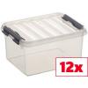 Helit úložný box Sunware Q-line transparentní 2 l (š x v x h) 15 x 10 x 20 cm 12 ks