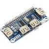 USB HUB HAT pro Raspberry Pi, 4 porty USB 2.0
