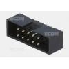 Vidlice krytá dvouřadá DS1014-10SF1B-B, 2×5, Au vývody, R=2,0 mm