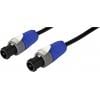 Monacor reproduktor kabel [1x reproduktorová zástrčka - 1x reproduktorová zástrčka] 2 x 2.5 mm² 10 m černá