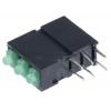 PCB LED indikátor barva Zelená Pravý úhel 3 LED 5 mm (T-1 3/4) 38 ° Dialight 2.5 V PCB LED indikátor barva Zelená Pravý úhel 3 LED 5 mm (T-1 3/4) 38 ° Dialight 2.5 V