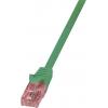 LogiLink CQ2075U RJ45 síťové kabely, propojovací kabely CAT 6 U/UTP 5.00 m zelená samozhášecí, s ochranou 1 ks LogiLink CQ2075U RJ45 síťové kabely, propojovací kabely CAT 6 U/UTP 5.00 m zelená samozhášecí, s ochranou 1 ks