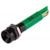 Indikátor pro montáž do panelu Zapuštěný barva Zelená Pájecí plíšek, 24 V ac, 24V dc RS PRO, IP67