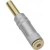 TRU COMPONENTS TC-2502108 jack konektor 2.5 mm spojka, rovná Pólů: 3 stereo zlatá 1 ks